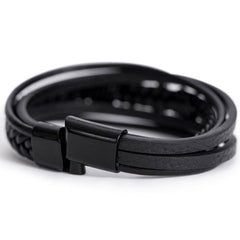 Hold Tightly - Cross Leather Bracelet