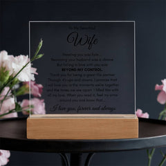 To My Wife Fate – Acrylic Square